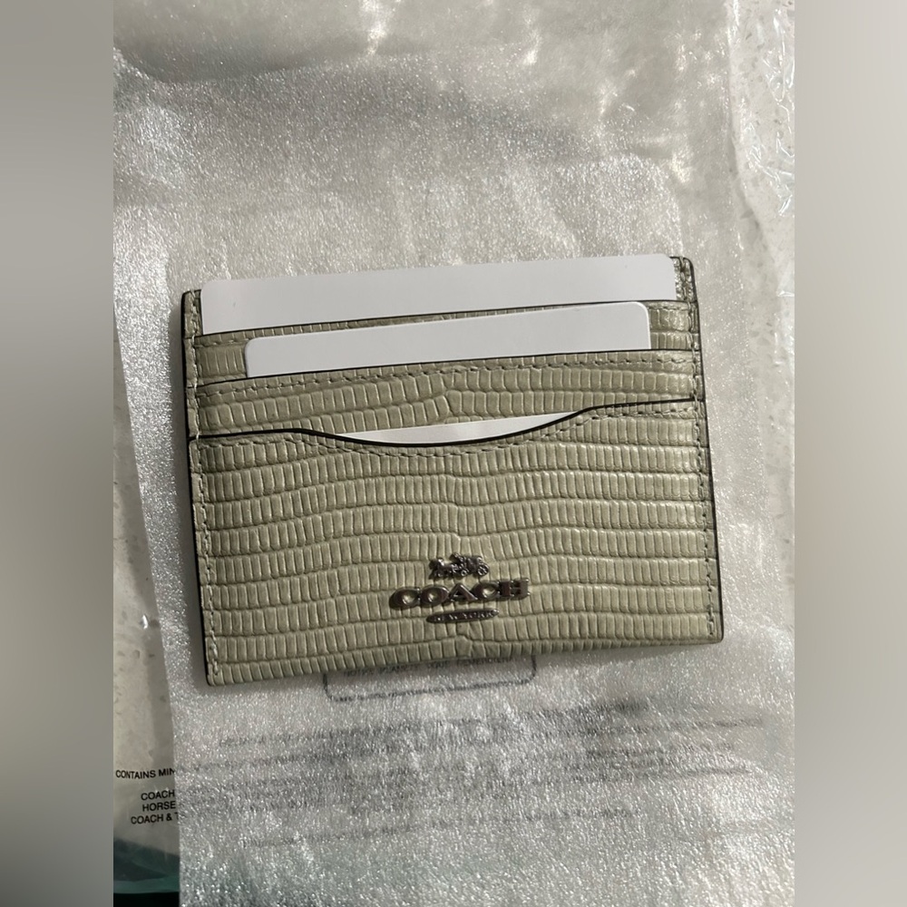 Coach Wallet Croc Print